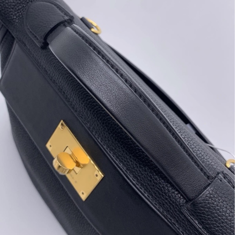 Hermes愛馬仕2424小號 黑色 金扣 c刻 尺寸29cm-9