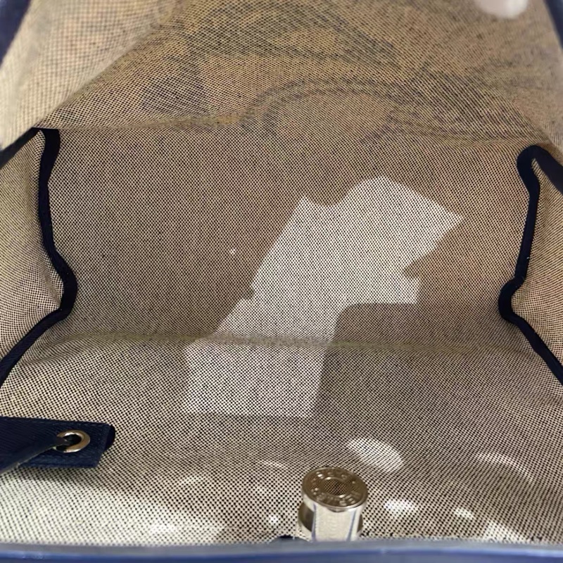 Hermes愛馬仕herbag 31 狂躁新娘限量款 深藍色拼米銀扣 Z刻 帆布拼皮-3