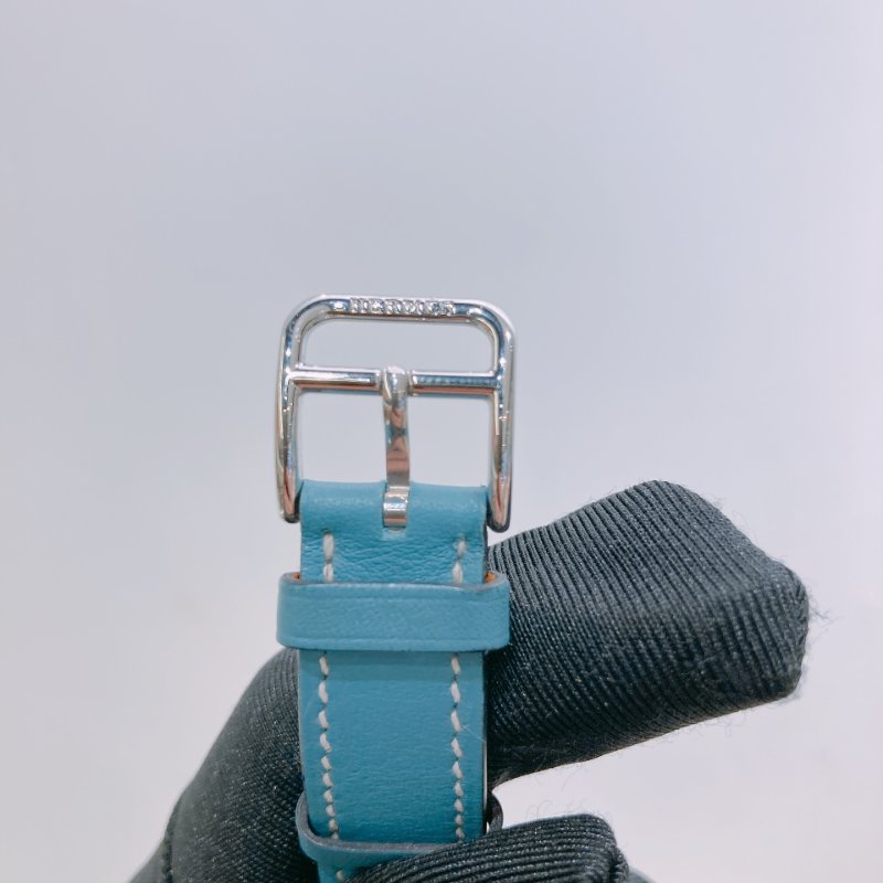 TW4684 Hermes 愛馬仕雙皮帶H字石英錶Heure H Small Model 21mm Double Tour Watch-5