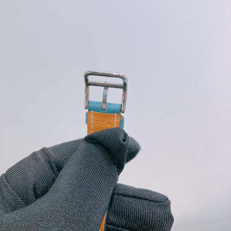 TW4684 Hermes 愛馬仕雙皮帶H字石英錶Heure H Small Model 21mm Double Tour Watch-6