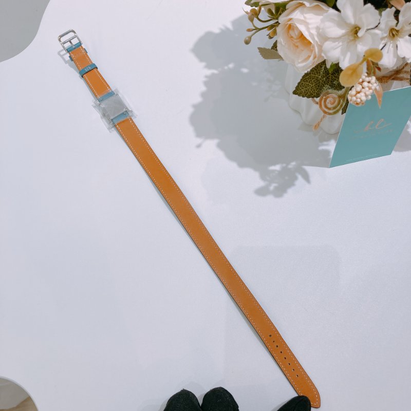 TW4684 Hermes 愛馬仕雙皮帶H字石英錶Heure H Small Model 21mm Double Tour Watch-11