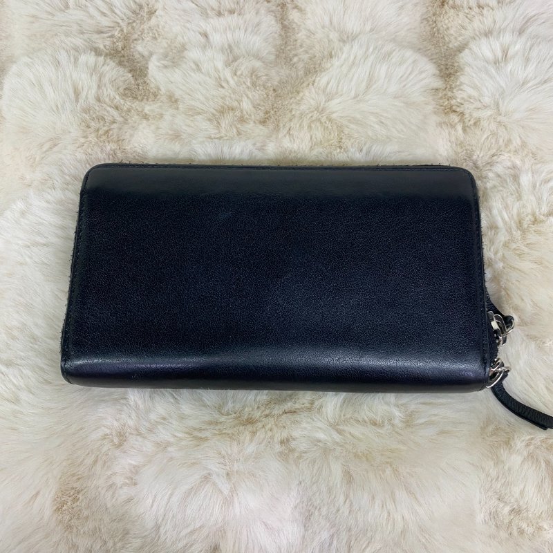 BALENCIAGA ㄇ字拉鍊長夾(黑)-2