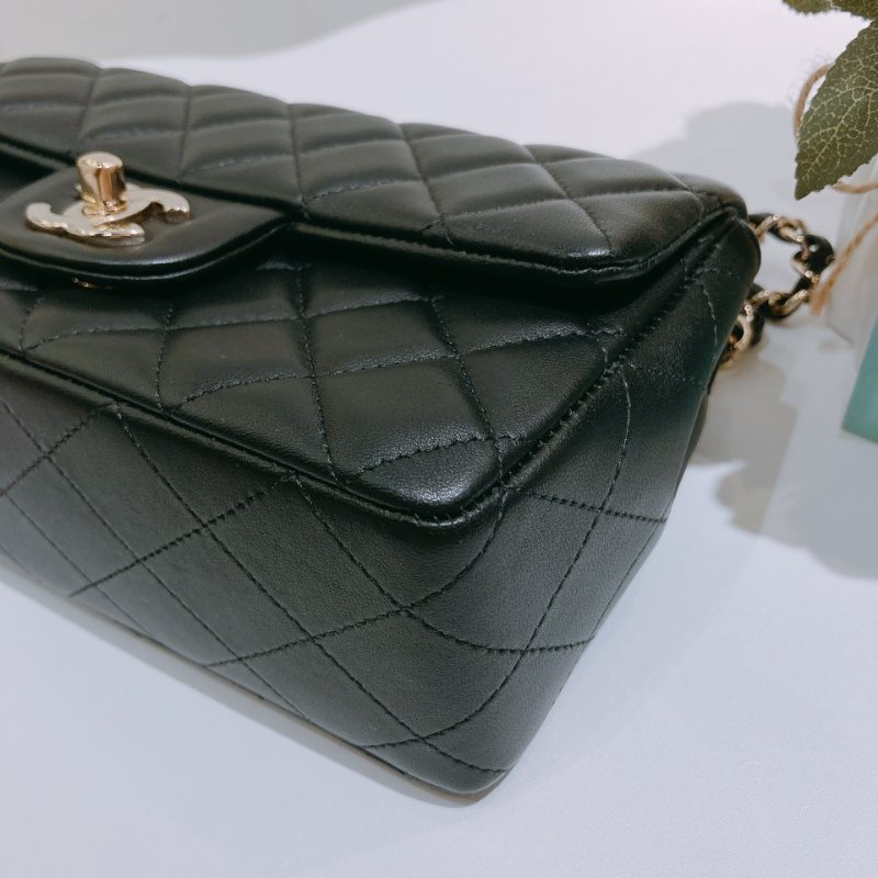 TW4687 Chanel 香奈兒小號經典翻蓋式鍊帶包包Classic Flap 20cm Lambskin-6