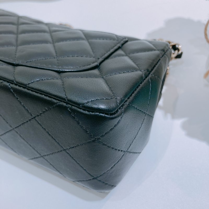 TW4687 Chanel 香奈兒小號經典翻蓋式鍊帶包包Classic Flap 20cm Lambskin-8