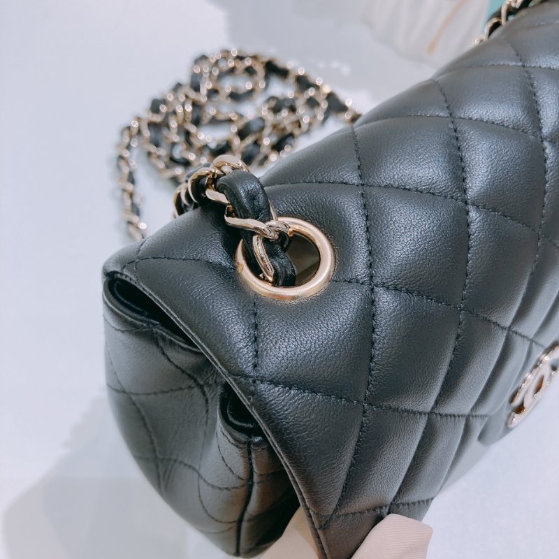 TW4687 Chanel 香奈兒小號經典翻蓋式鍊帶包包Classic Flap 20cm Lambskin-15