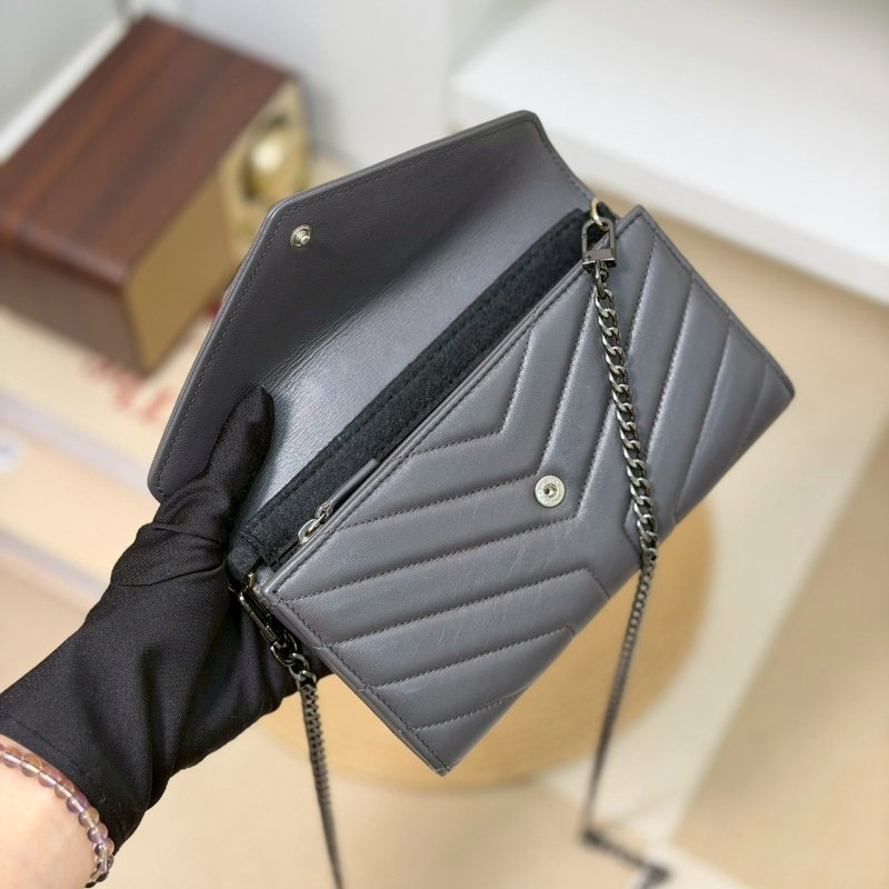 🏷YSL 聖羅蘭．Cassandre 信封長夾 改造兩用woc-24