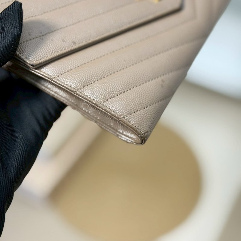 🏷YSL 聖羅蘭.魚子醬信封手拿包 改造兩用woc-4