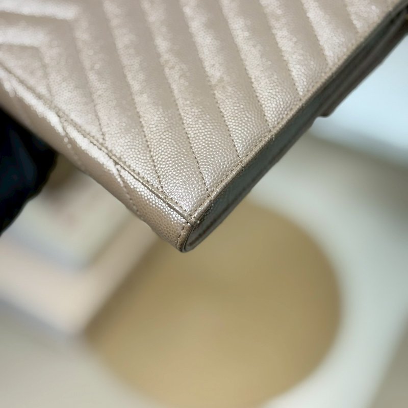 🏷YSL 聖羅蘭.魚子醬信封手拿包 改造兩用woc-7