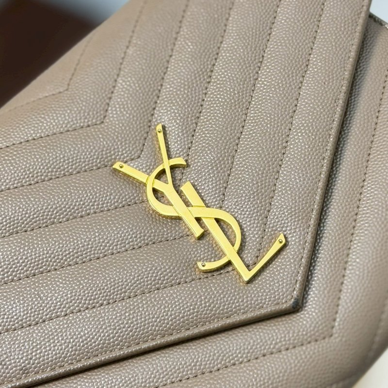 🏷YSL 聖羅蘭.魚子醬信封手拿包 改造兩用woc-10