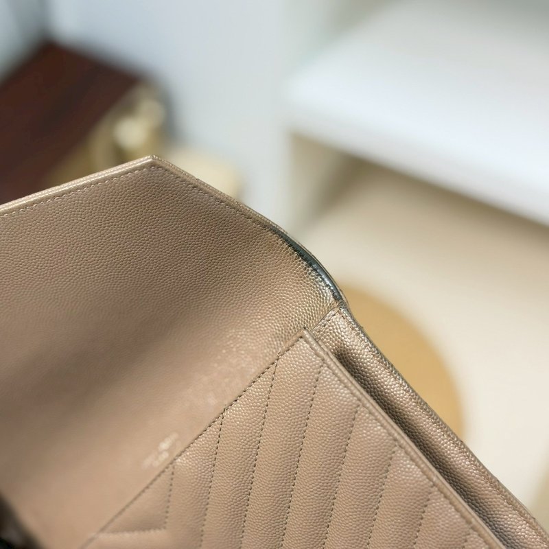 🏷YSL 聖羅蘭.魚子醬信封手拿包 改造兩用woc-16