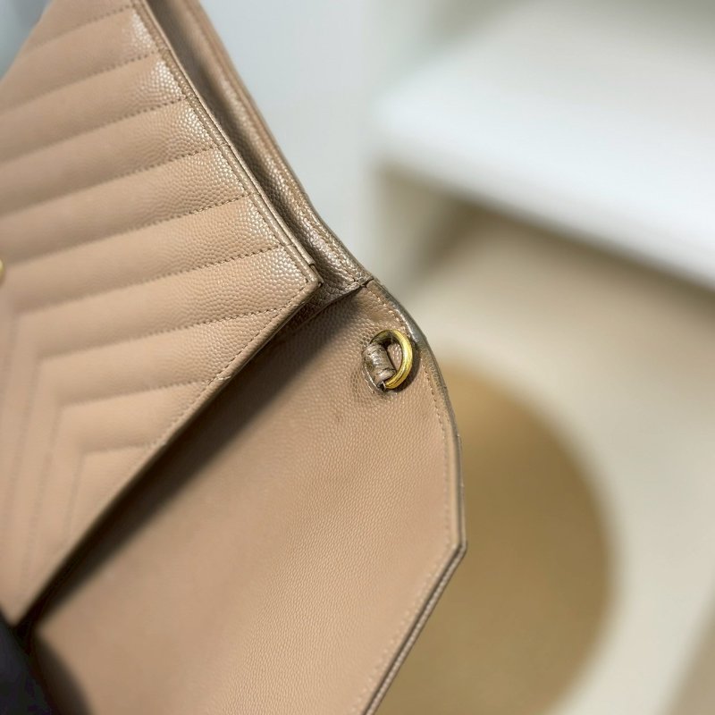 🏷YSL 聖羅蘭.魚子醬信封手拿包 改造兩用woc-17