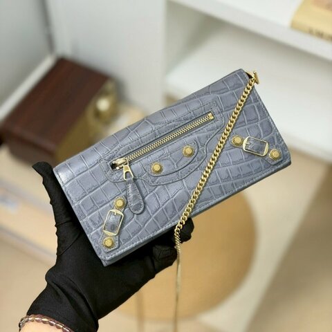 🏷Balenciaga 巴黎世家．Le City 機車包長夾 改造兩用woc/客人寄賣
