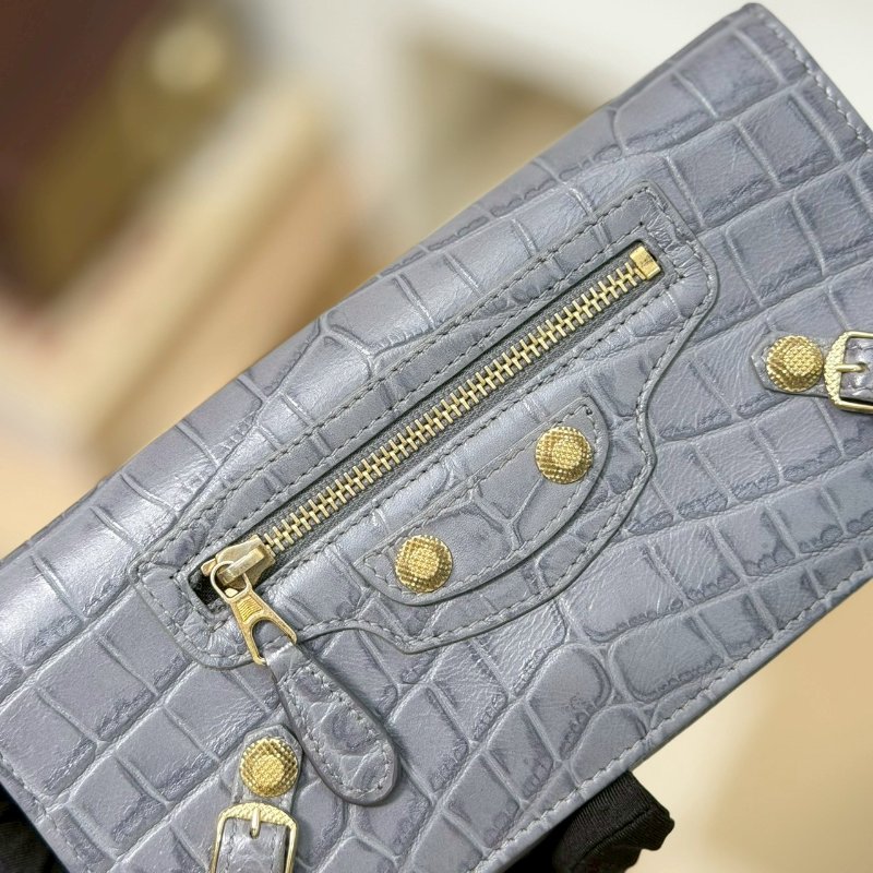 🏷Balenciaga 巴黎世家.Le City 機車包長夾 改造兩用woc/客人寄賣-14