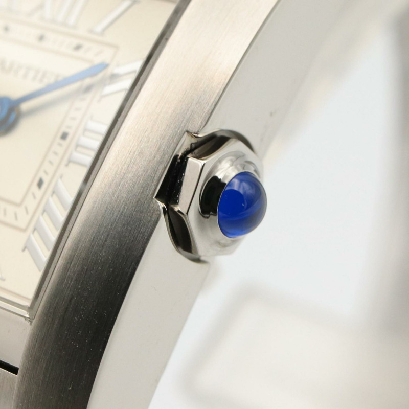 卡地亞 Tank Française SM 女士腕錶，不鏽鋼材質，銀色，型號 WSTA0065-5