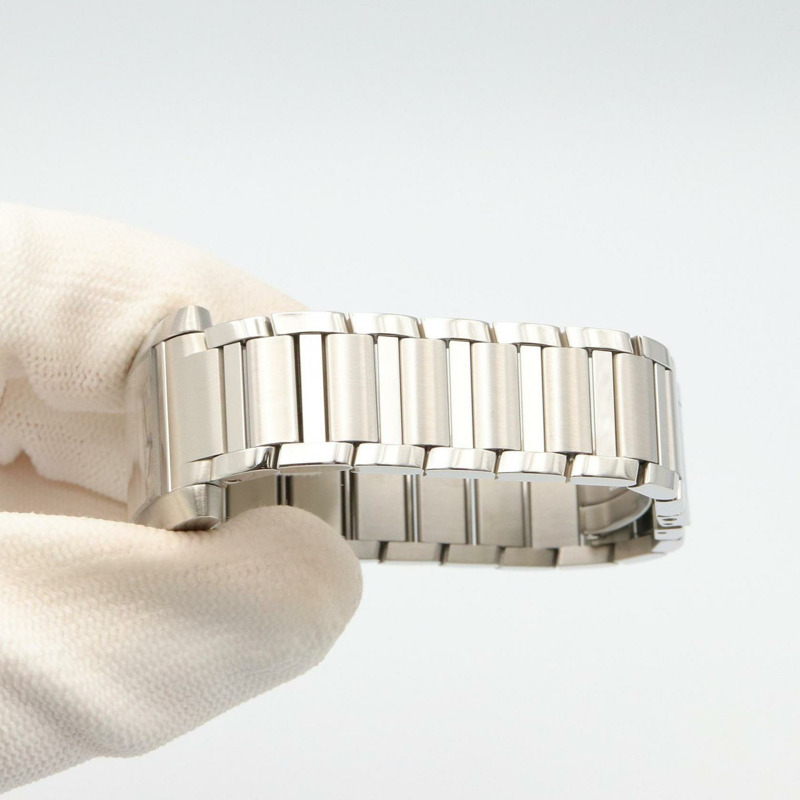 卡地亞 Tank Française SM 女士腕錶，不鏽鋼材質，銀色，型號 WSTA0065-7