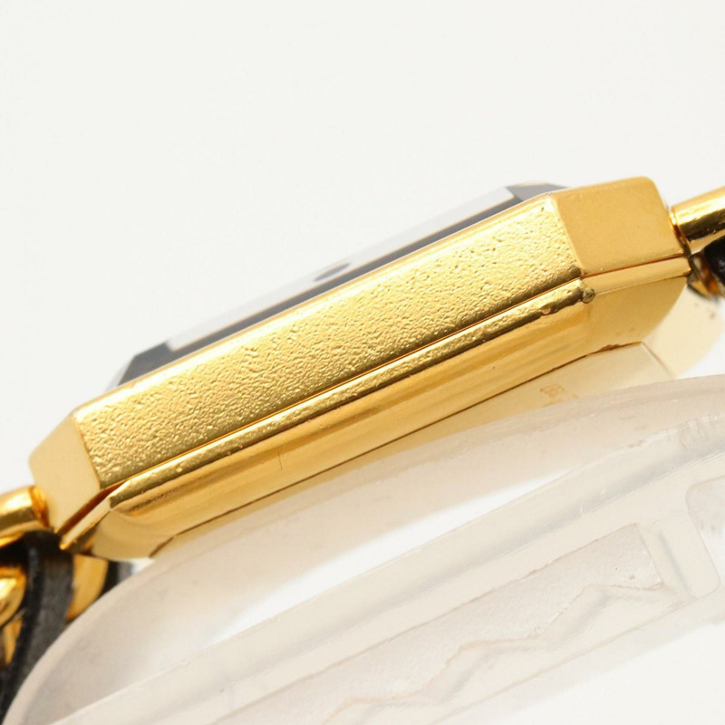 香奈兒 Premiere M 系列腕錶,鍍金,配皮錶帶,黑色,女士款,H0001-10