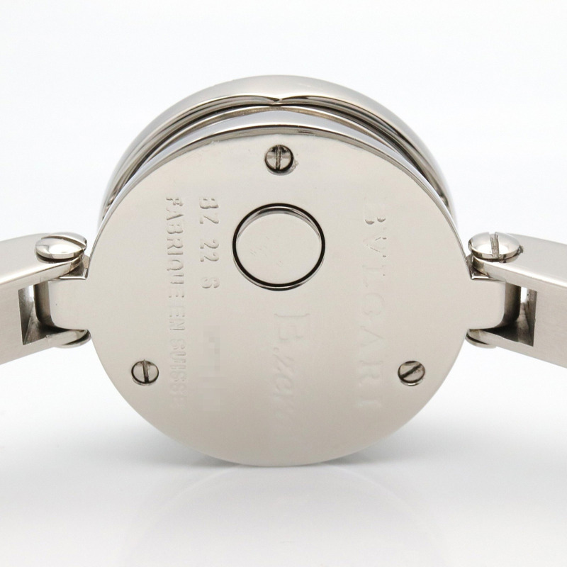 寶格麗 B-zero1 系列腕錶,不鏽鋼鑲鑽,女款,藍色錶殼 BZ22S-5