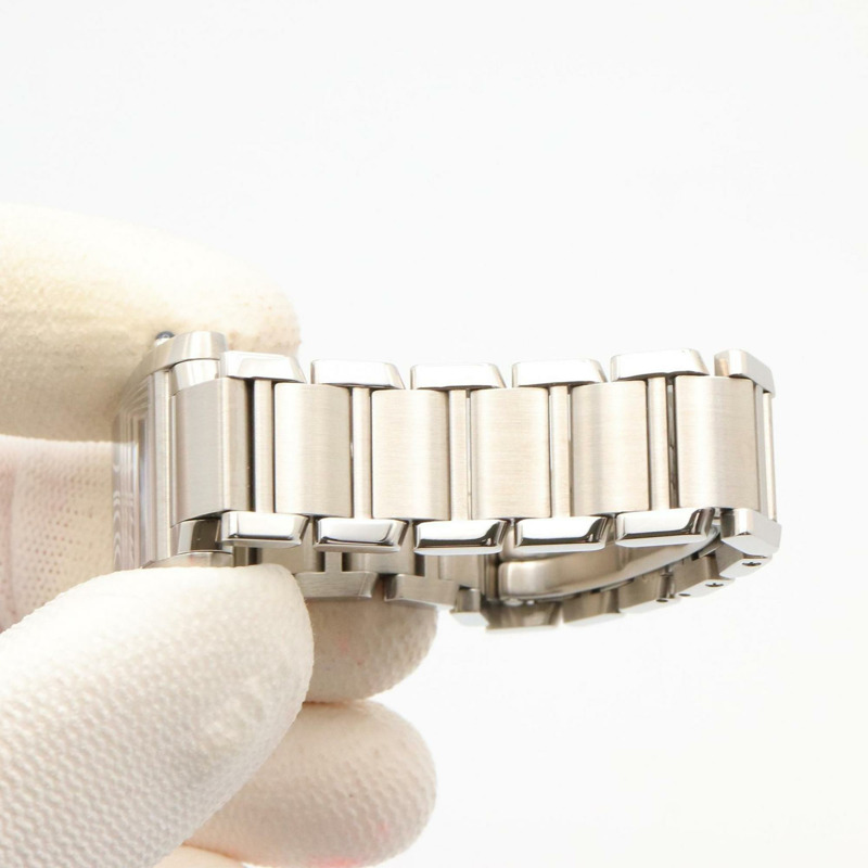 卡地亞 Tank Française SM 女士腕錶,不鏽鋼材質,黑色,型號 W51026Q3-7