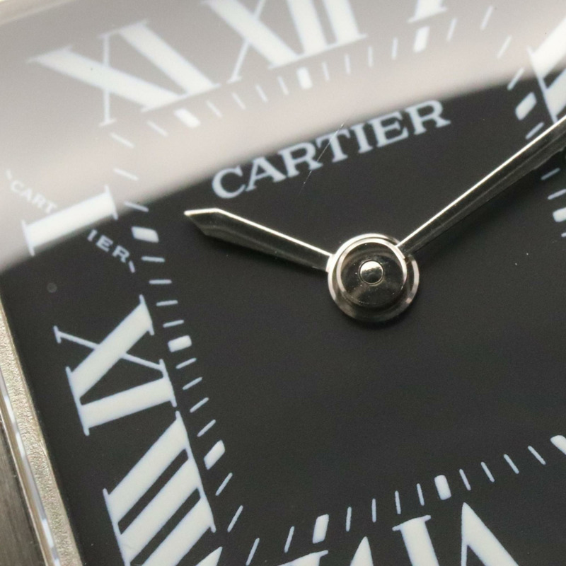 卡地亞 Tank Française SM 女士腕錶,不鏽鋼材質,黑色,型號 W51026Q3-9