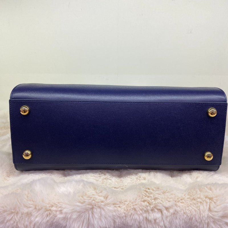 全新閒置品 BURBERRY Banwell印花金字LOGO牛皮格紋帆布拉鍊手提肩背包-9