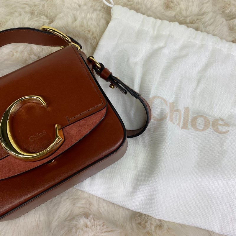 CHLOE C Bag皮拼接小牛皮手提/側背包-7