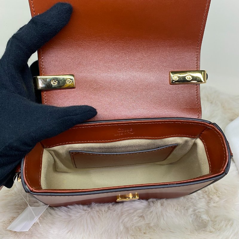 CHLOE C Bag皮拼接小牛皮手提/側背包-12
