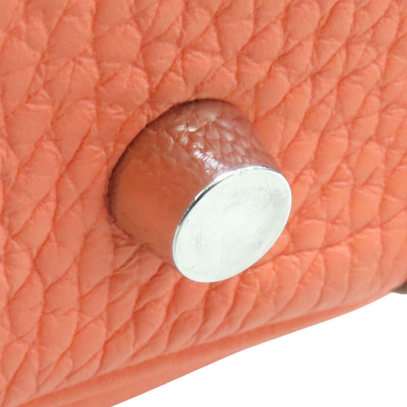 龍蝦粉色 Taurillon牛革 Lindy 30 肩背包 □Q刻 銀扣【HERMES 愛馬仕】-13