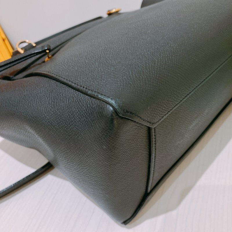 TK1920	Celine 賽琳鯰魚包 黑金  手提斜孭包 Black xGHW Micro Belt Bag-15