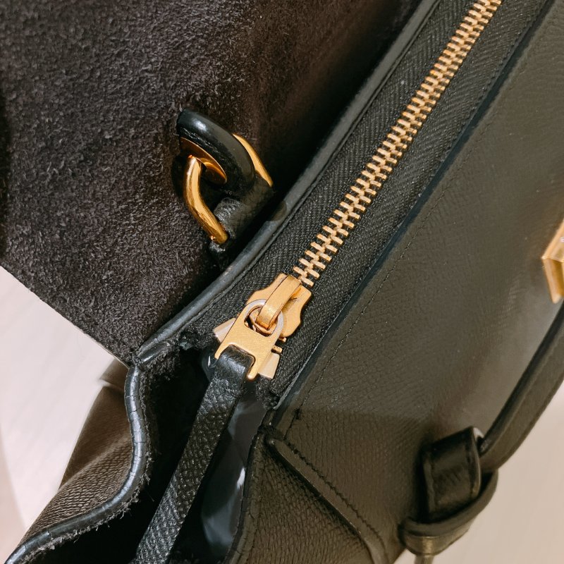 TK1920	Celine 賽琳鯰魚包 黑金  手提斜孭包 Black xGHW Micro Belt Bag-20