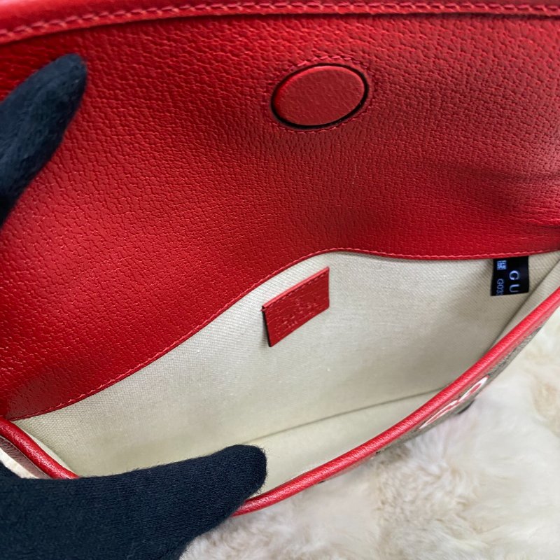 Gucci GG Supreme Apple經典老花滿版蘋果胸腰包-9