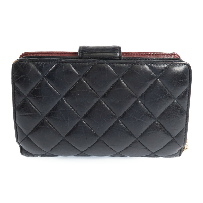 CHANEL 牛皮皮革2.55Wallet金扣錢包-2