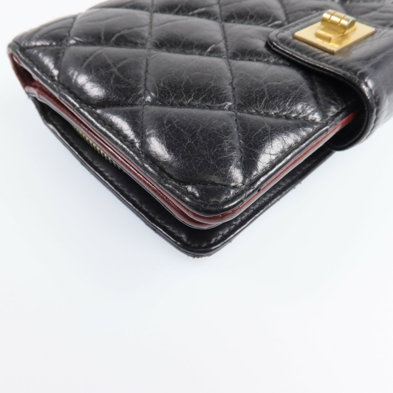 CHANEL 牛皮皮革2.55Wallet金扣錢包-13
