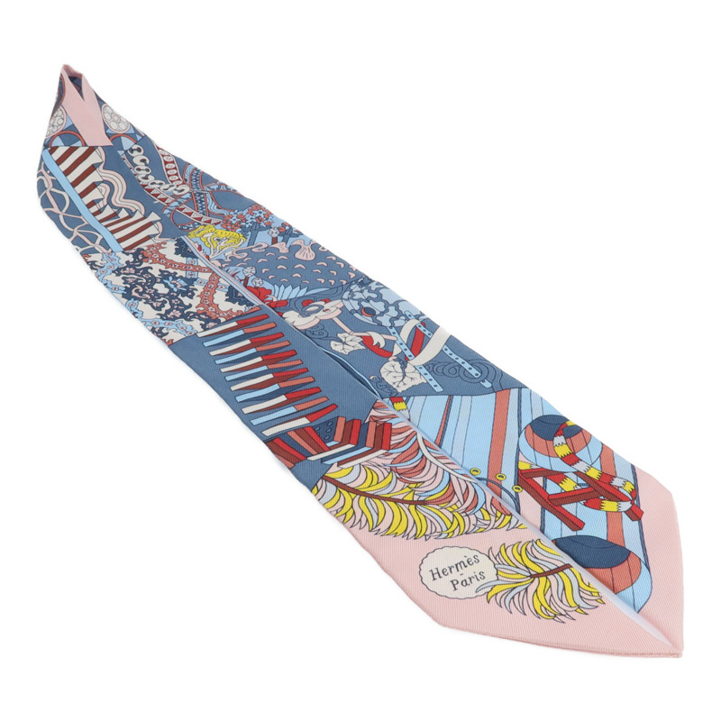 HERMES 絲質Twilly絲巾-4