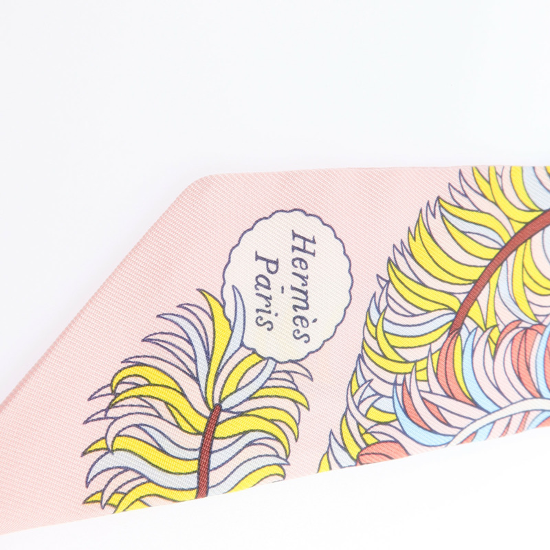 HERMES 絲質Twilly絲巾-6