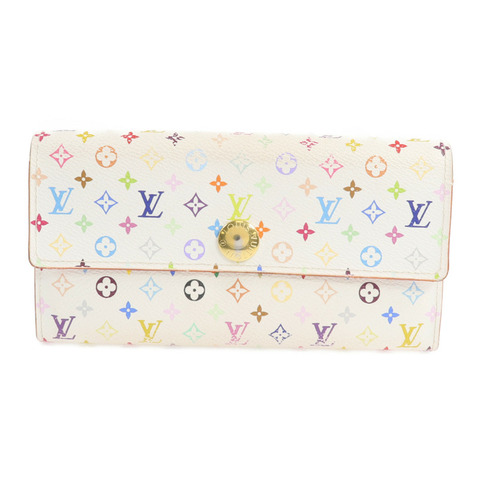 LOUIS VUITTON Monogram Multicolor Sarah Long Wallet金扣長錢包