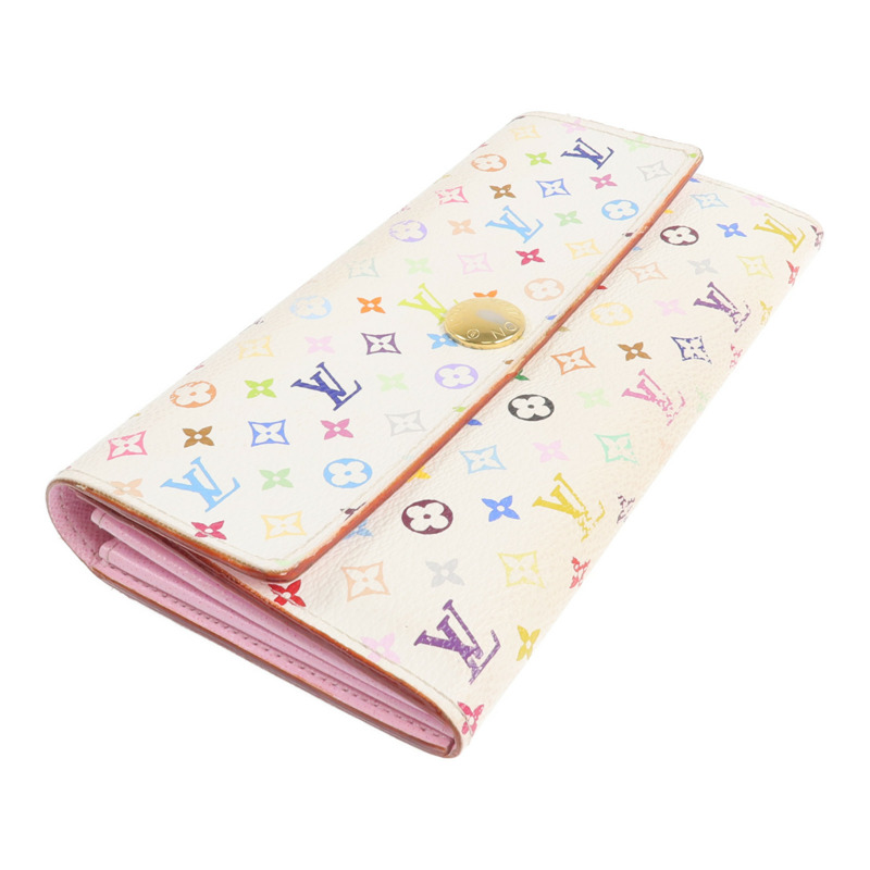 LOUIS VUITTON Monogram Multicolor Sarah Long Wallet金扣長錢包-3