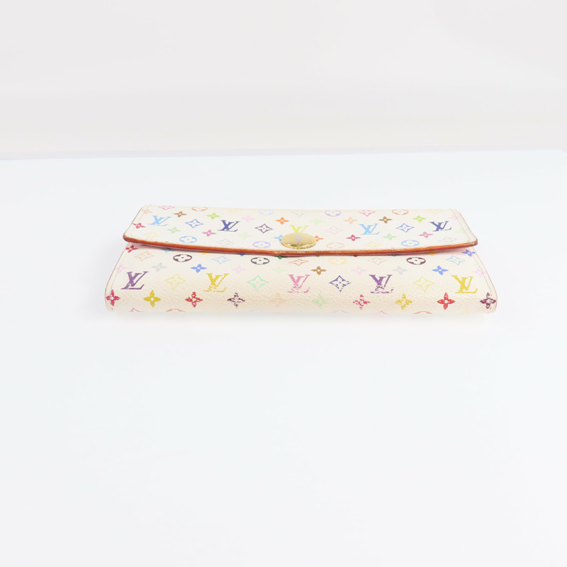 LOUIS VUITTON Monogram Multicolor Sarah Long Wallet金扣長錢包-8