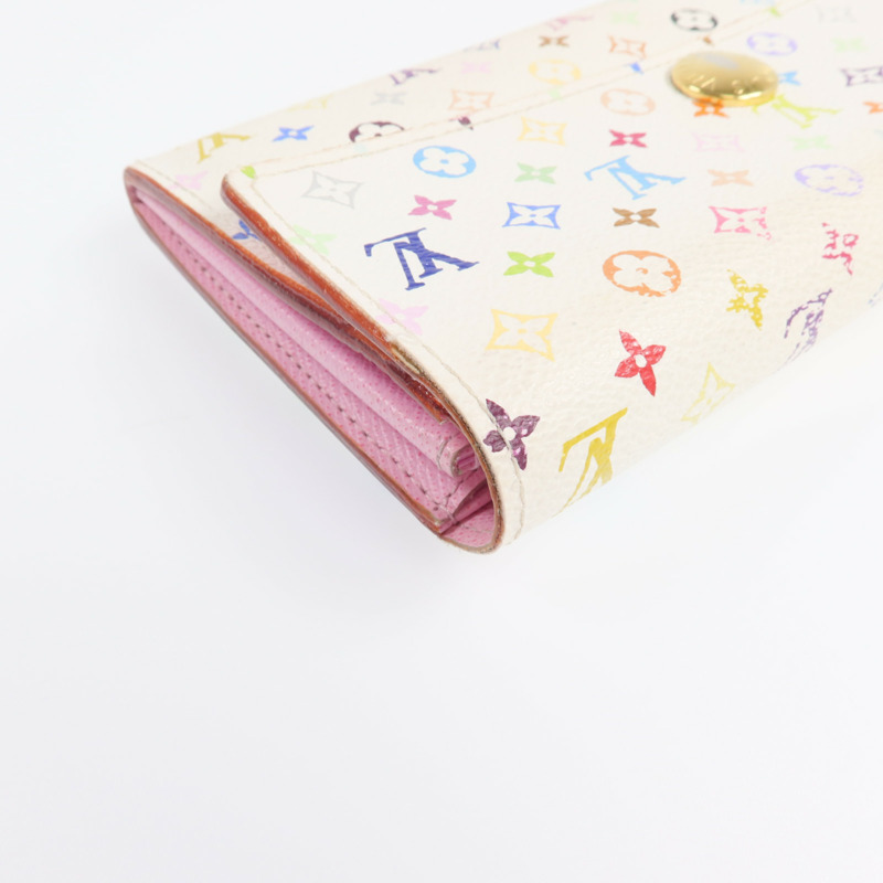 LOUIS VUITTON Monogram Multicolor Sarah Long Wallet金扣長錢包-11