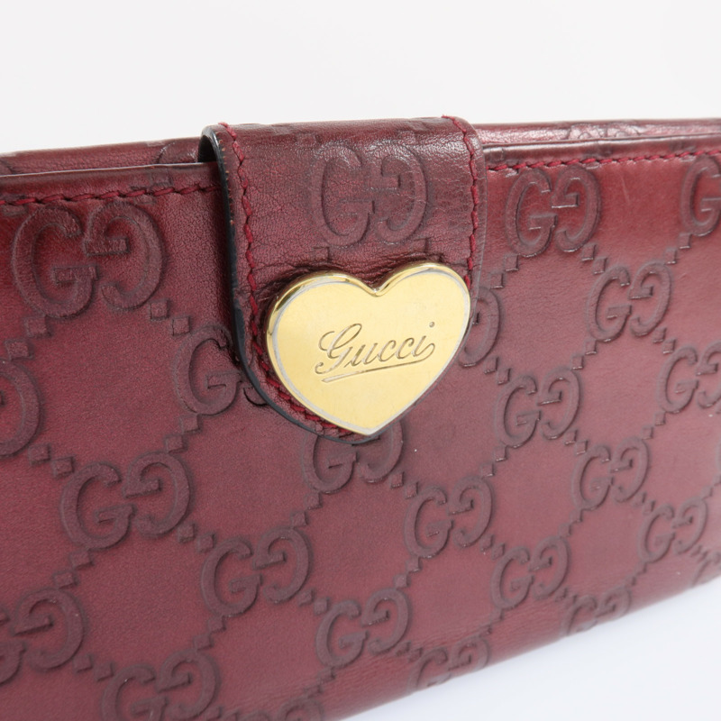 GUCCI 牛皮皮革Long Wallet金扣長錢包-8