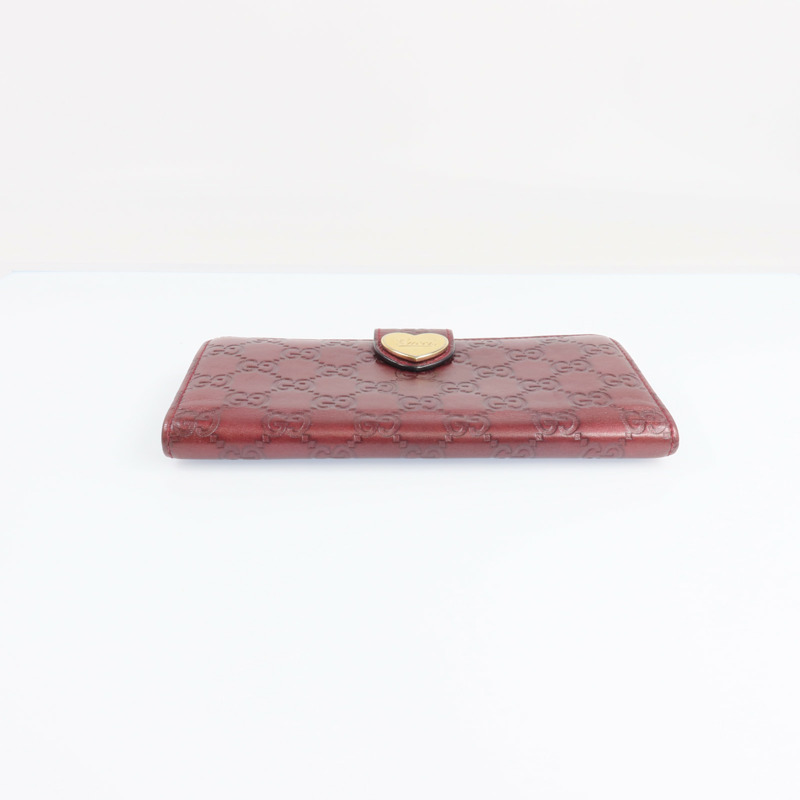 GUCCI 牛皮皮革Long Wallet金扣長錢包-9