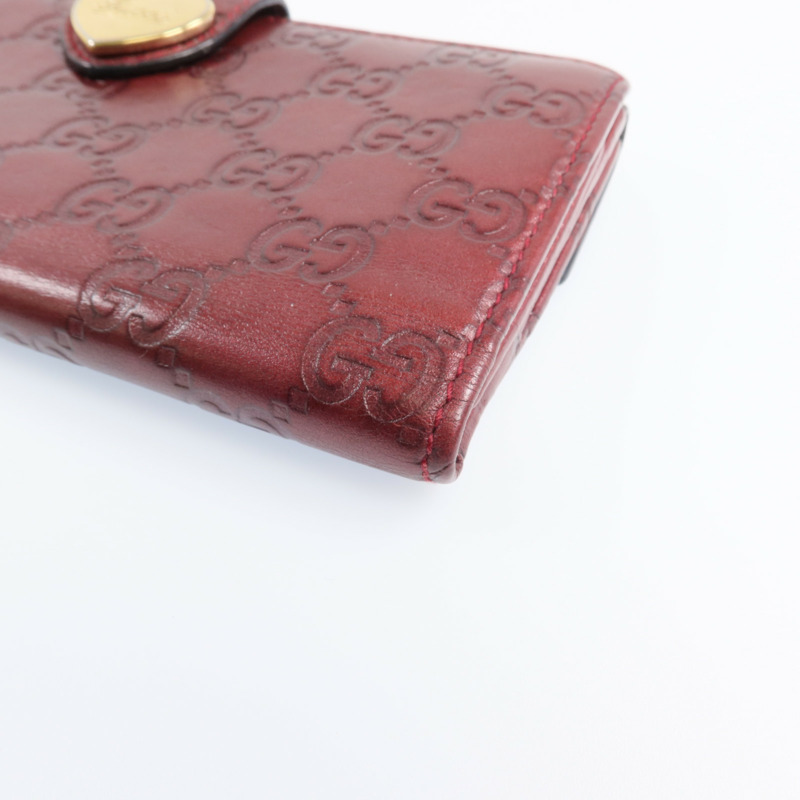 GUCCI 牛皮皮革Long Wallet金扣長錢包-10