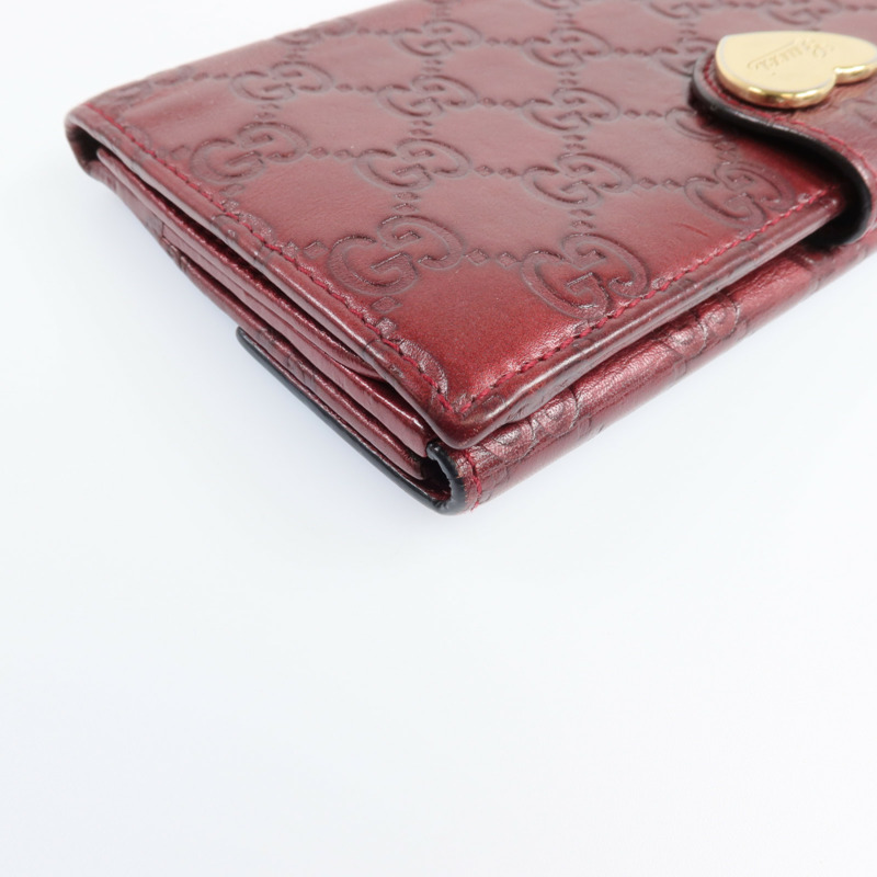 GUCCI 牛皮皮革Long Wallet金扣長錢包-12