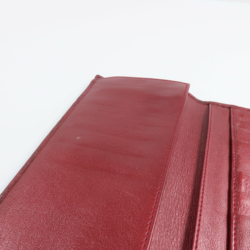 GUCCI 牛皮皮革Long Wallet金扣長錢包-14