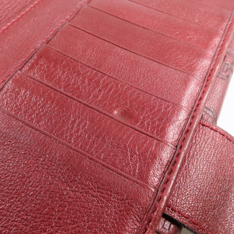 GUCCI 牛皮皮革Long Wallet金扣長錢包-18