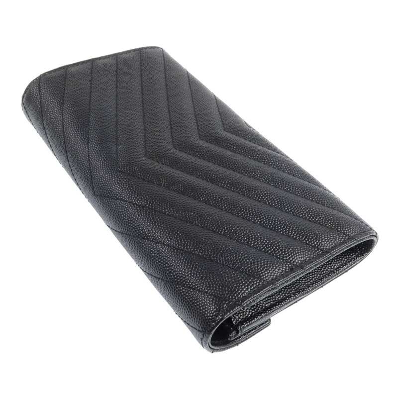 SAINT LAURENT 牛皮皮革Long Wallet金扣長錢包-4