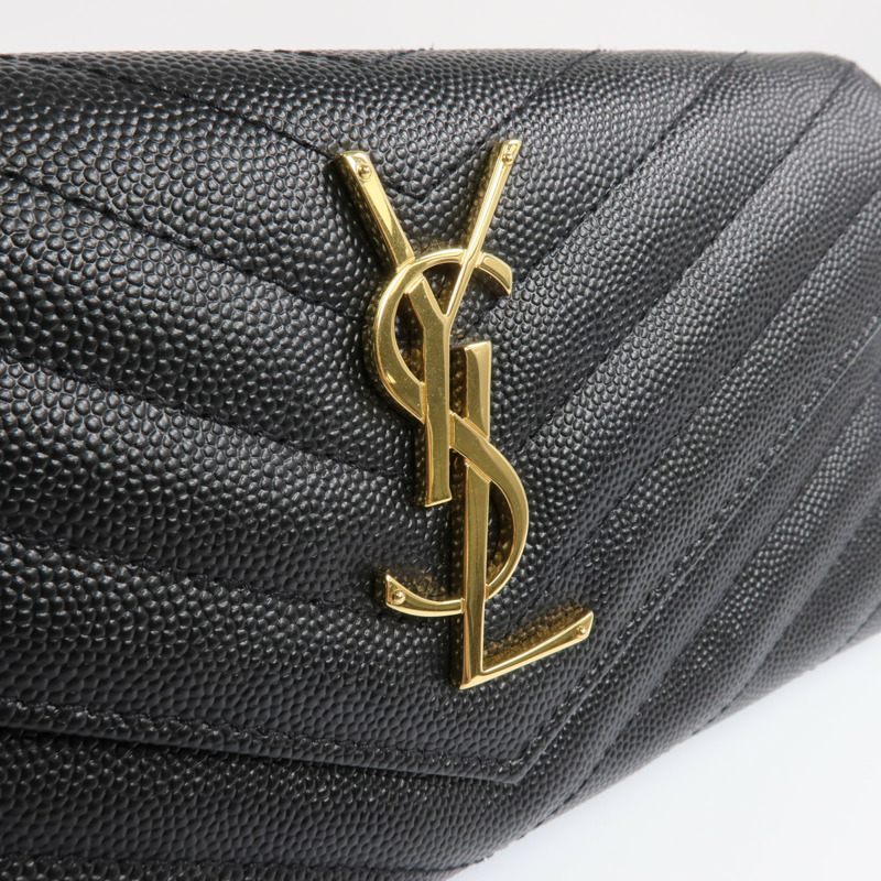 SAINT LAURENT 牛皮皮革Long Wallet金扣長錢包-7