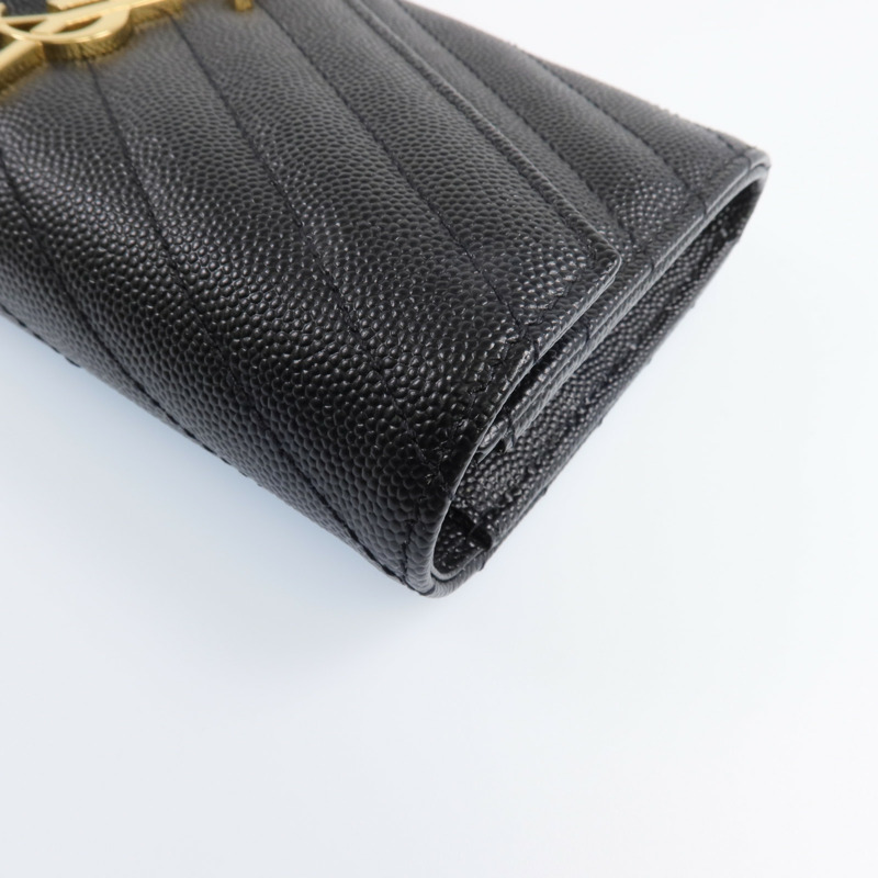 SAINT LAURENT 牛皮皮革Long Wallet金扣長錢包-13