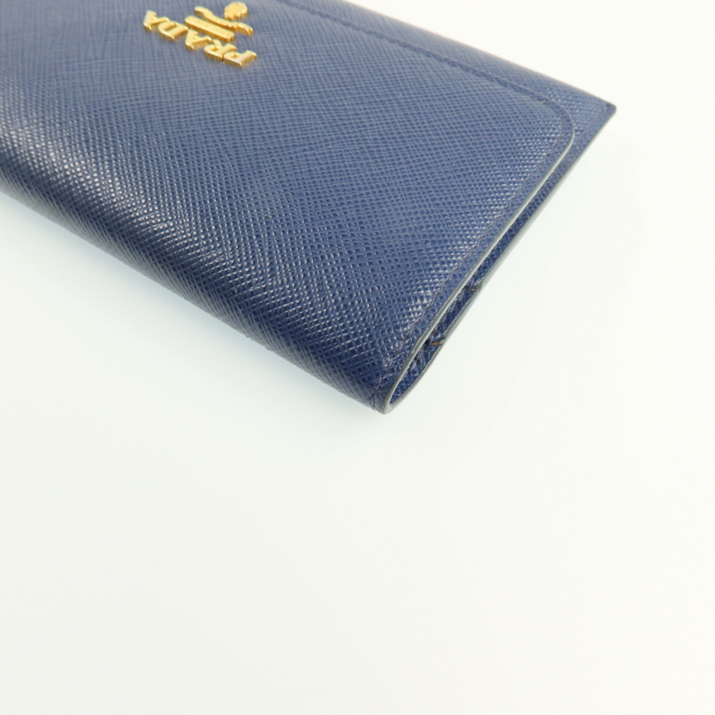 PRADA 牛皮皮革Card Case金扣卡片套-14