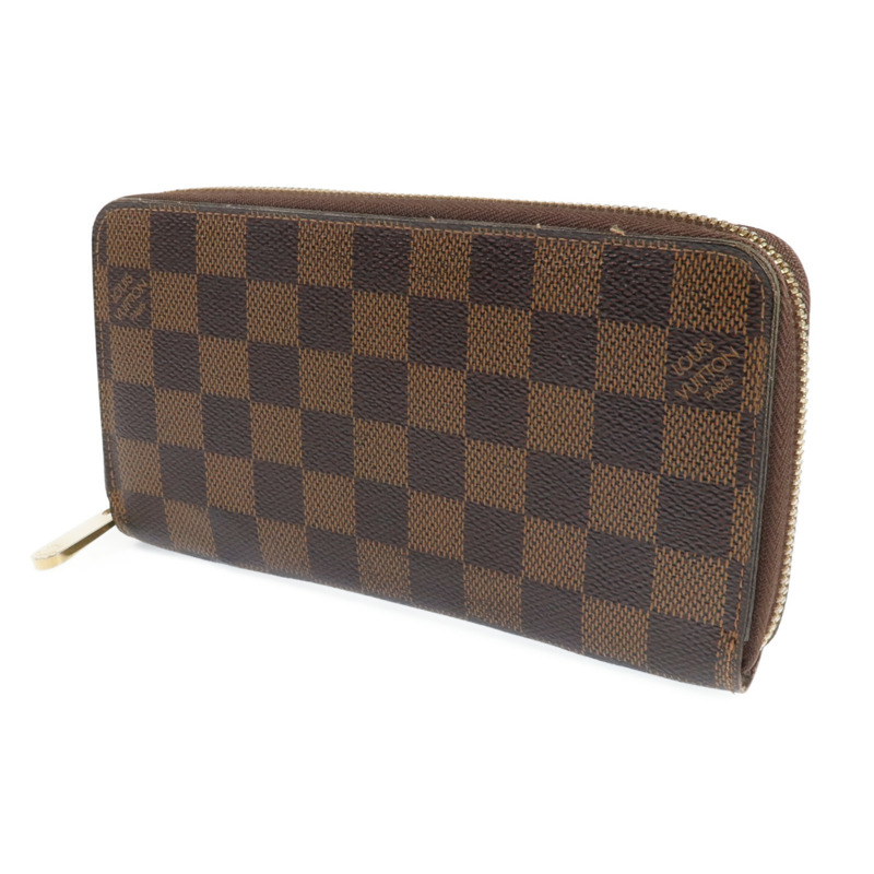 LOUIS VUITTON Damier Zipper Long Wallet金扣長錢包-1