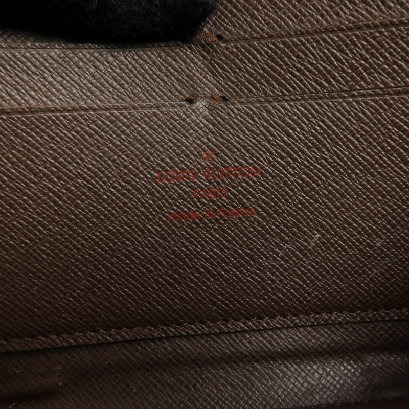 LOUIS VUITTON Damier Zipper Long Wallet金扣長錢包-6